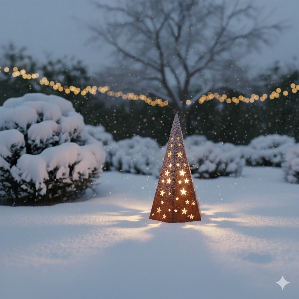 Edelrost Lichterkegel Sternenzauber
