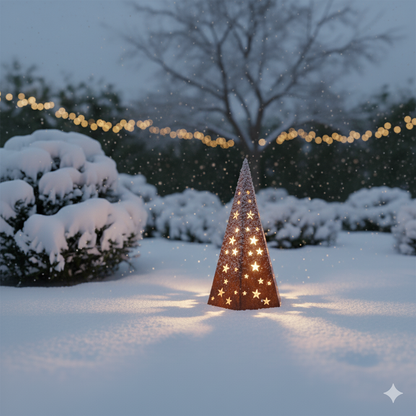 Edelrost Lichterkegel Sternenzauber