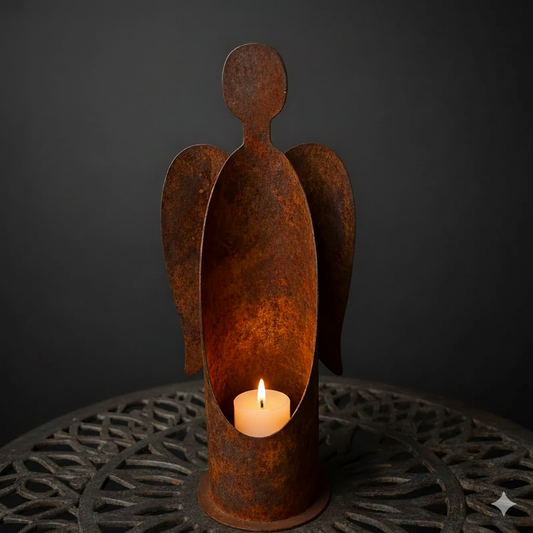 Weihnachtlicher Edelrostengel