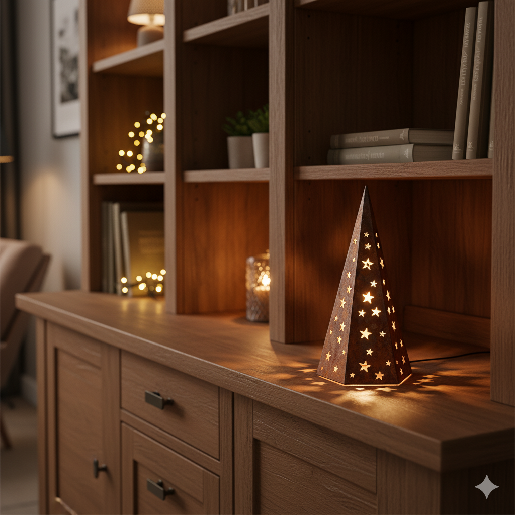 Edelrost Lichterkegel Sternenzauber