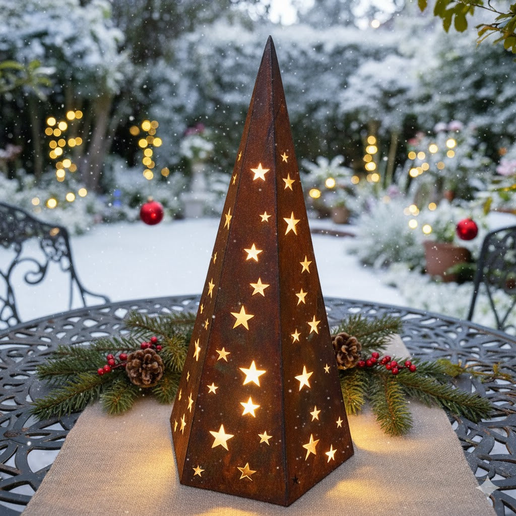 Edelrost Lichterkegel Sternenzauber