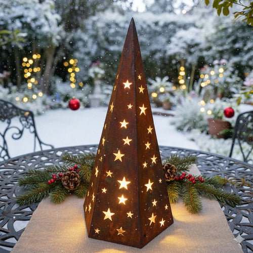 Edelrost Lichterkegel Sternenzauber